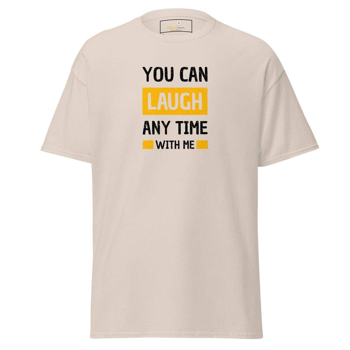 Unisex classic t-shirt - FUN TEXT YOU CAN LAUGH - REGULAR - Natural / S