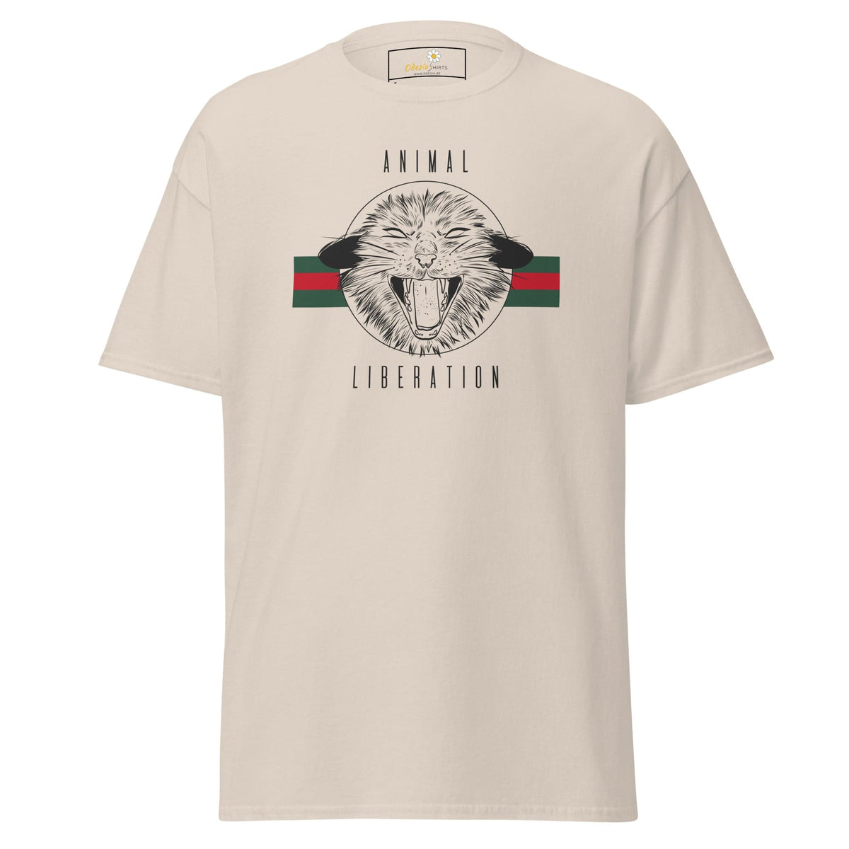 Unisex classic t-shirt - VEGAN ANIMAL LIBERATION - REGULAR - Natural / S