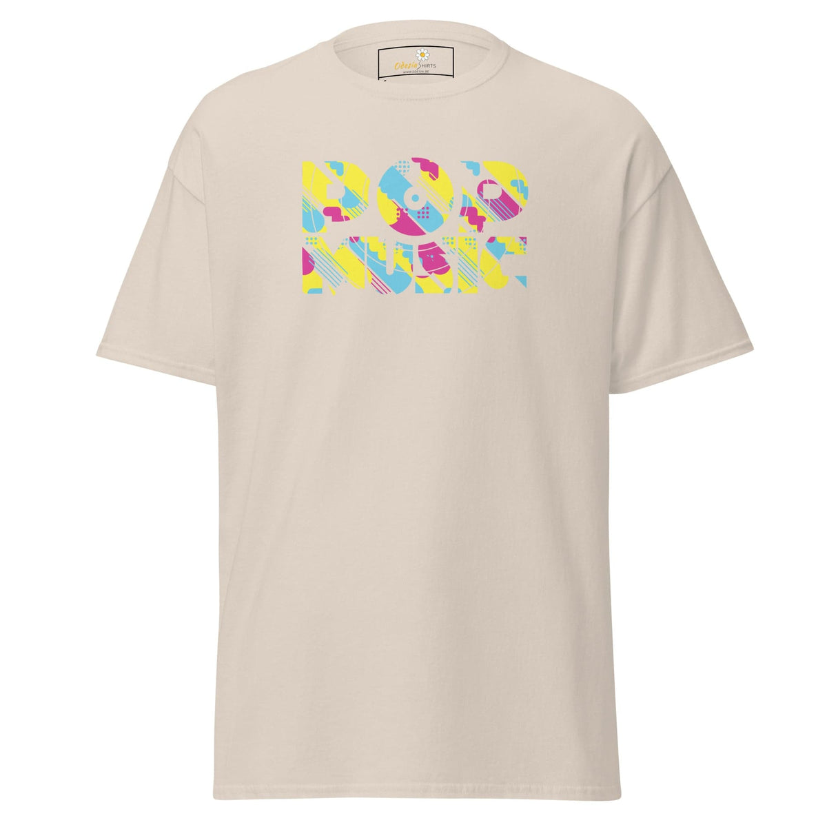 Unisex classic t-shirt - MUSIC POP VINTAGE - REGULAR - Natural / S