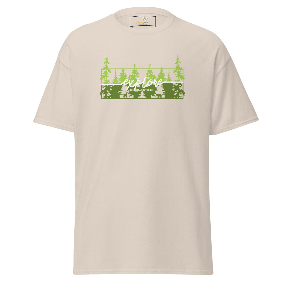 Unisex classic t-shirt - ADVENTURE EXPLORE TREES- REGULAR - Natural / S