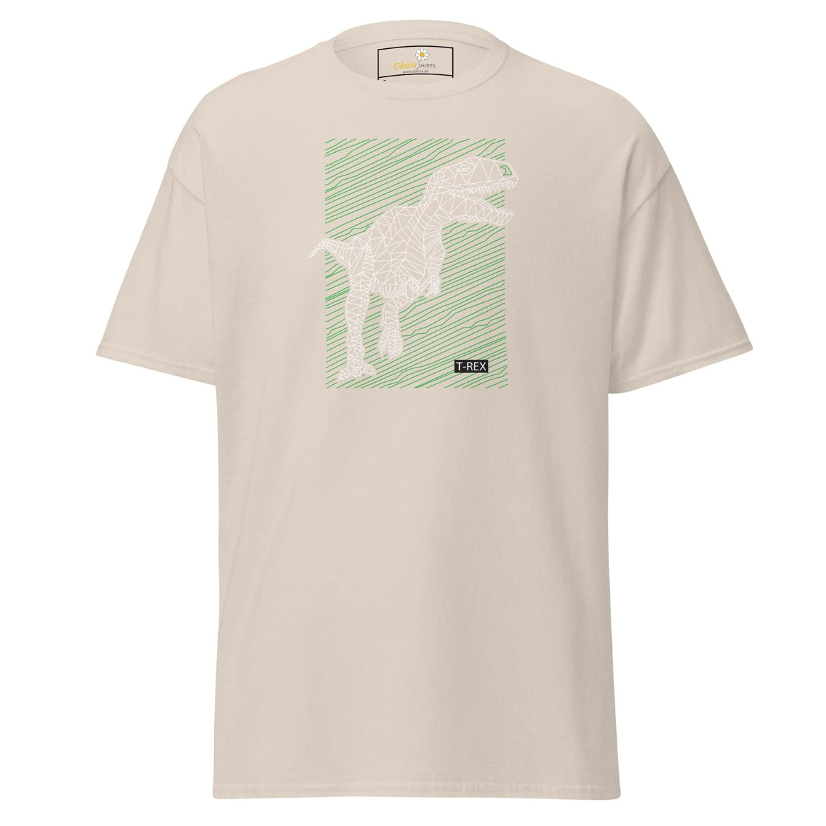 Unisex classic t-shirt - WILD LIFE TREX DINOSAURUS - REGULAR - Natural / S
