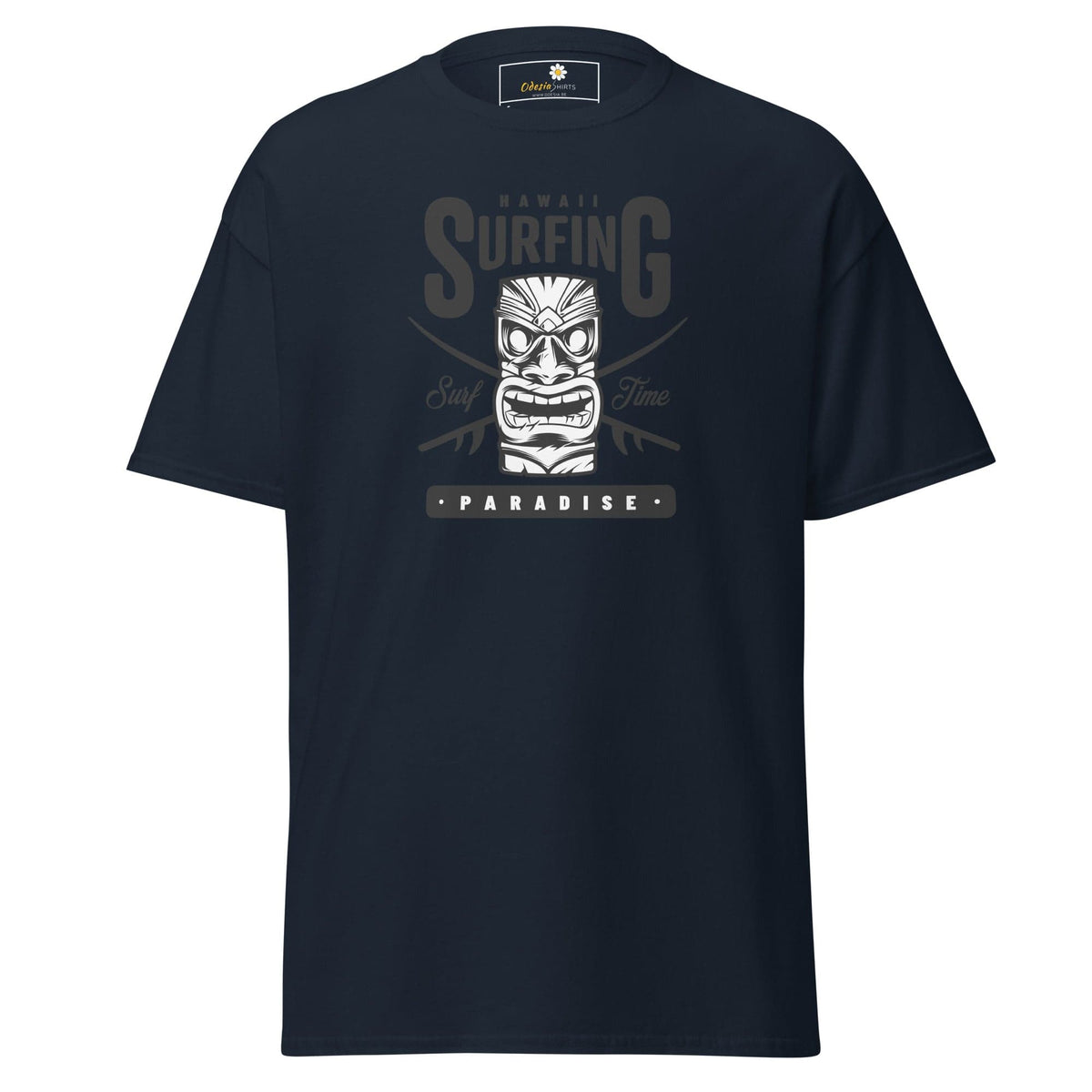 Unisex classic t-shirt - SUMMER HAWAI SURFING PARADISE - REGULAR - Navy / S