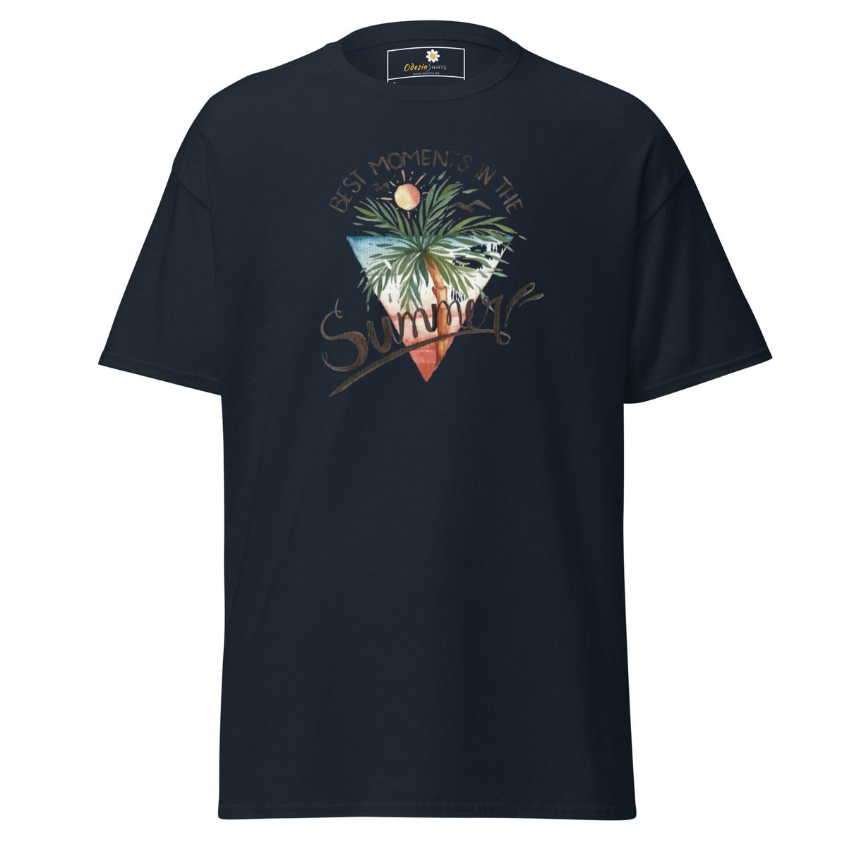 Unisex classic t-shirt - SUMMER SCENE - REGULAR - Navy / S