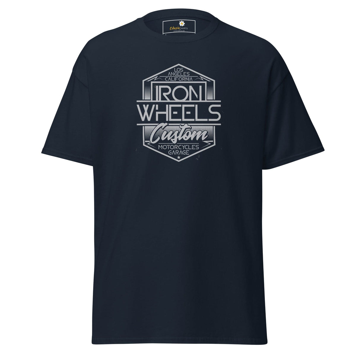 Unisex classic t-shirt - MISC IRON WHEELS - REGULAR - Navy / S