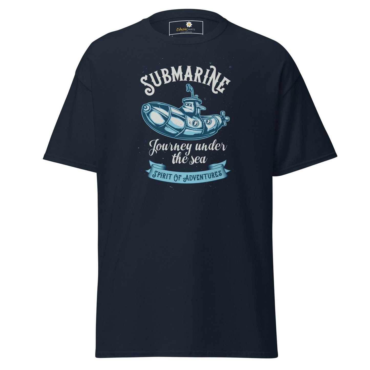 Unisex classic t-shirt - ADVENTURE SUBMARINE JOURNEY - REGULAR - Navy / S