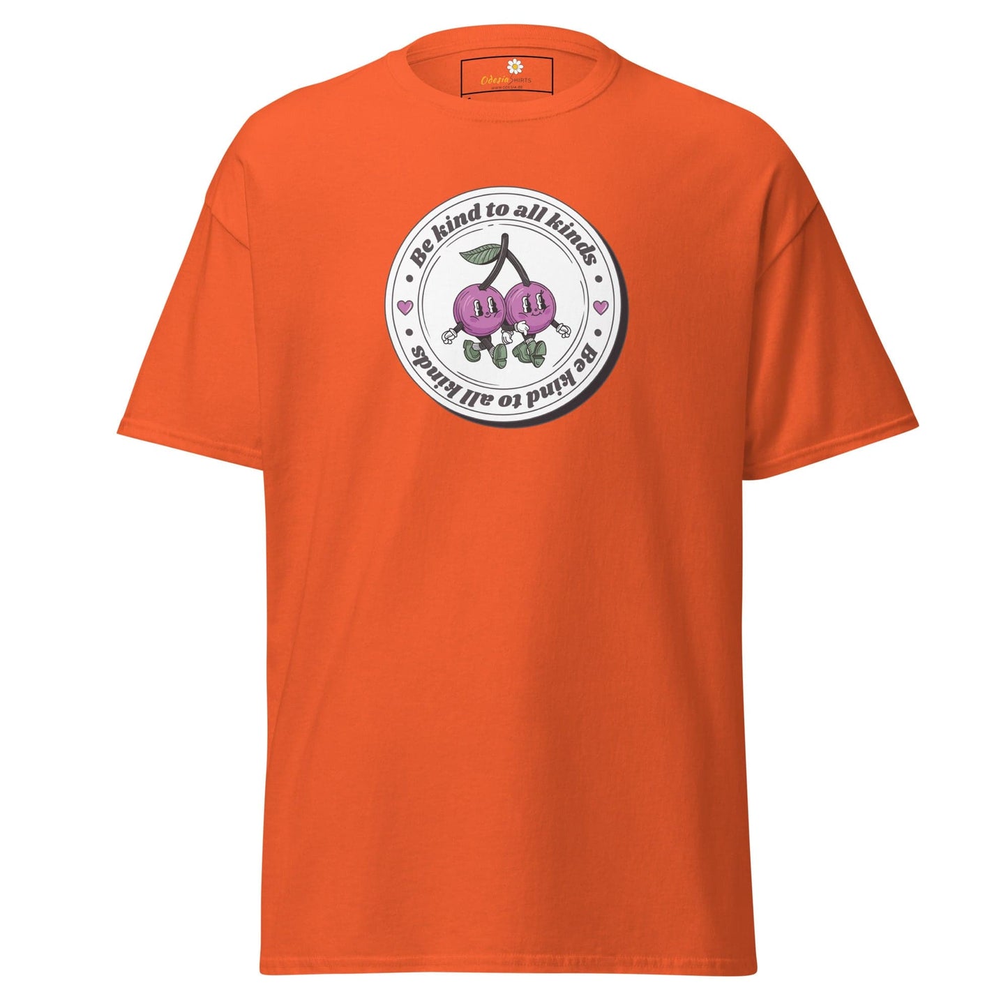 Unisex classic t-shirt - VEGAN POSITIVE BE KIND TO ALL - REGULAR - Orange / S