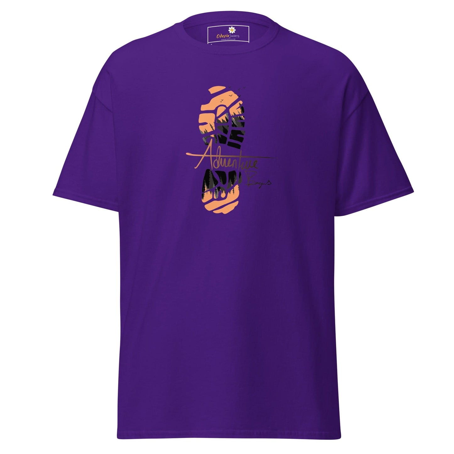 Unisex classic t-shirt - MISC FOOTSTEP - REGULAR - Purple / S