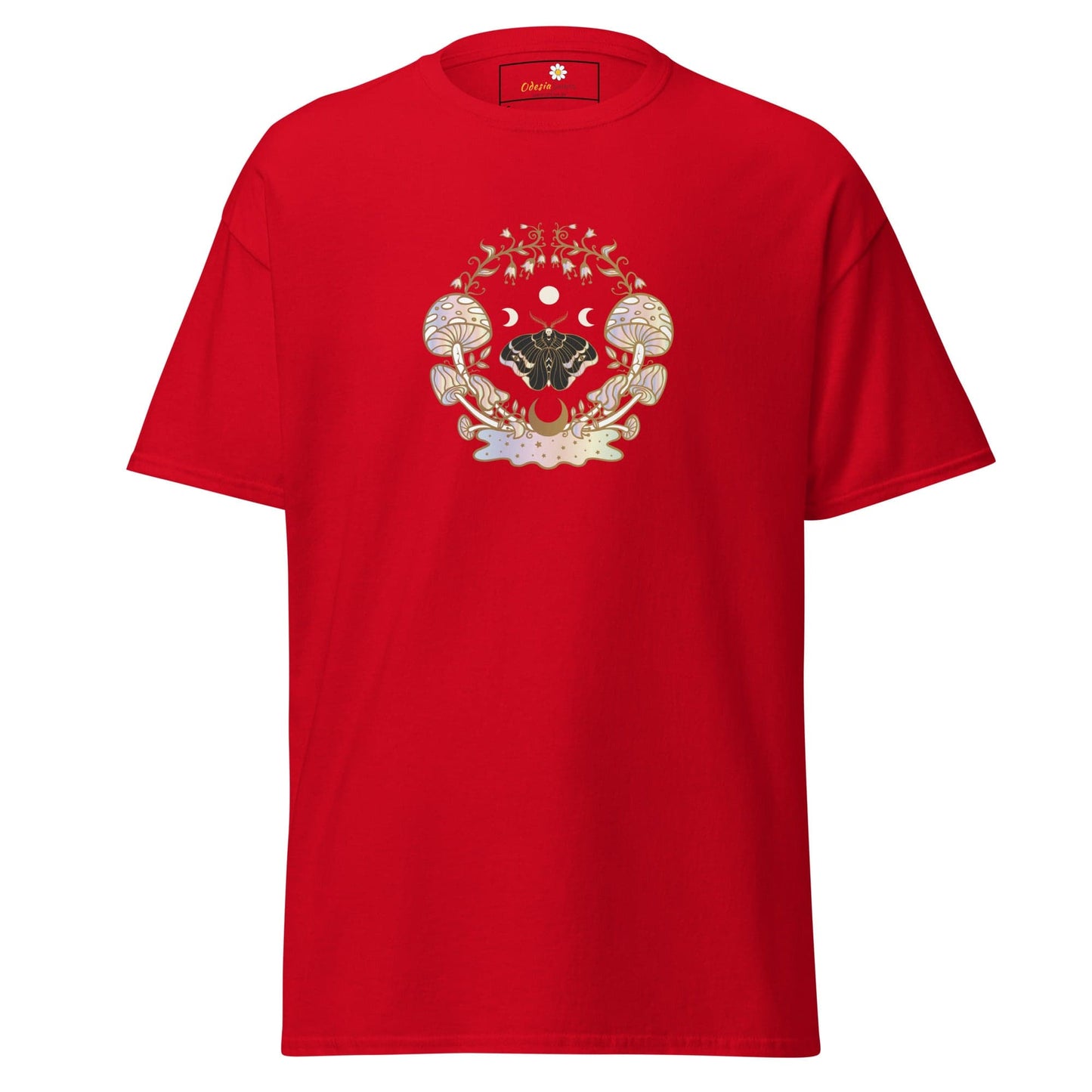 Unisex classic t-shirt - MYSTIC MAGIC MUSHROOMS - REGULAR - Red / S