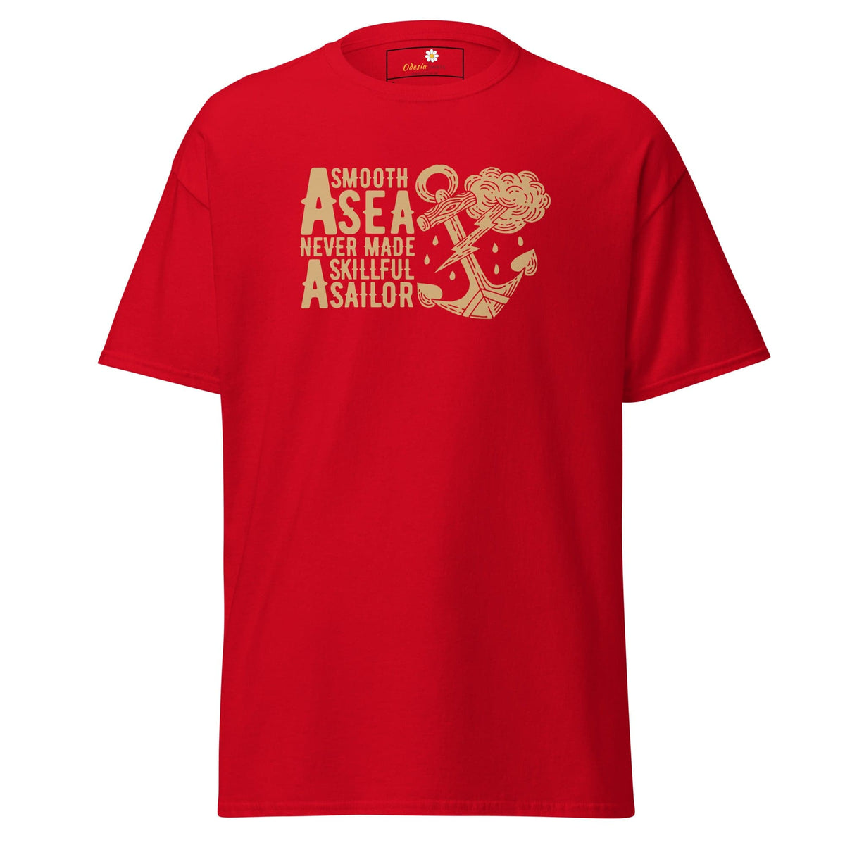 Unisex classic t-shirt - SEALIFE SMOOTH SEA MADE SAILOR - REGULAR - Red / S