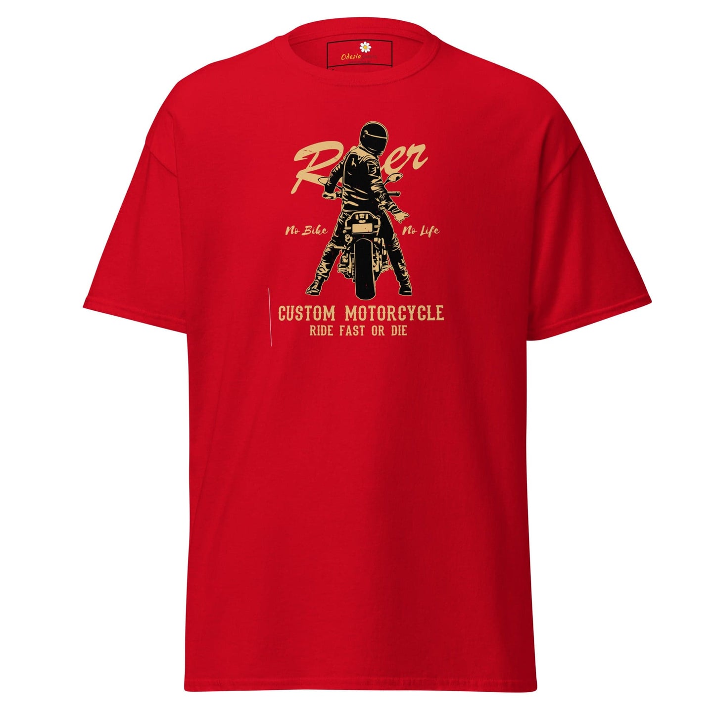 Unisex classic t-shirt - SPORT RIDER MOTORCYCLE - REGULAR - Red / S