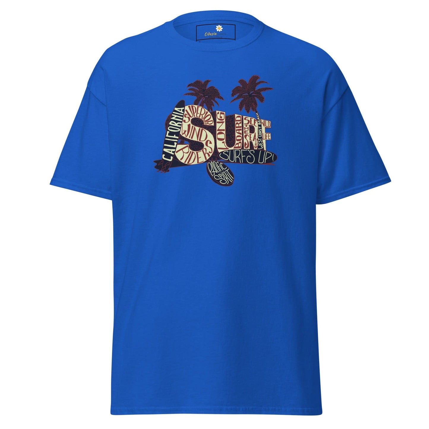 Unisex classic t-shirt - SUMMER SURF CALIFORNIA - REGULAR - Royal / S
