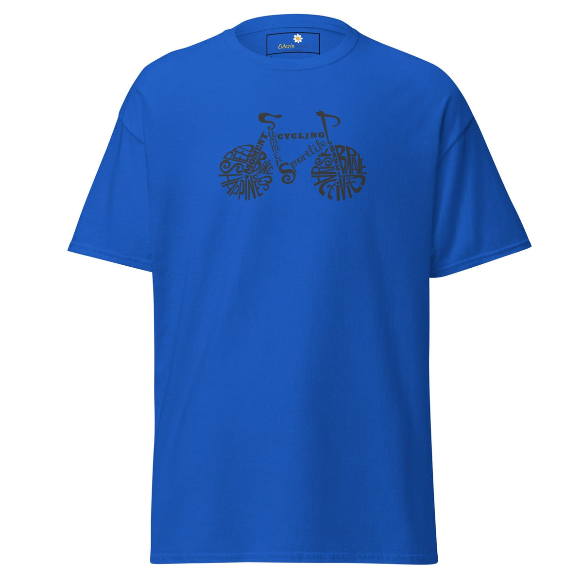 Unisex classic t-shirt - SPORT DRAWING BIKE - REGULAR - Royal / S