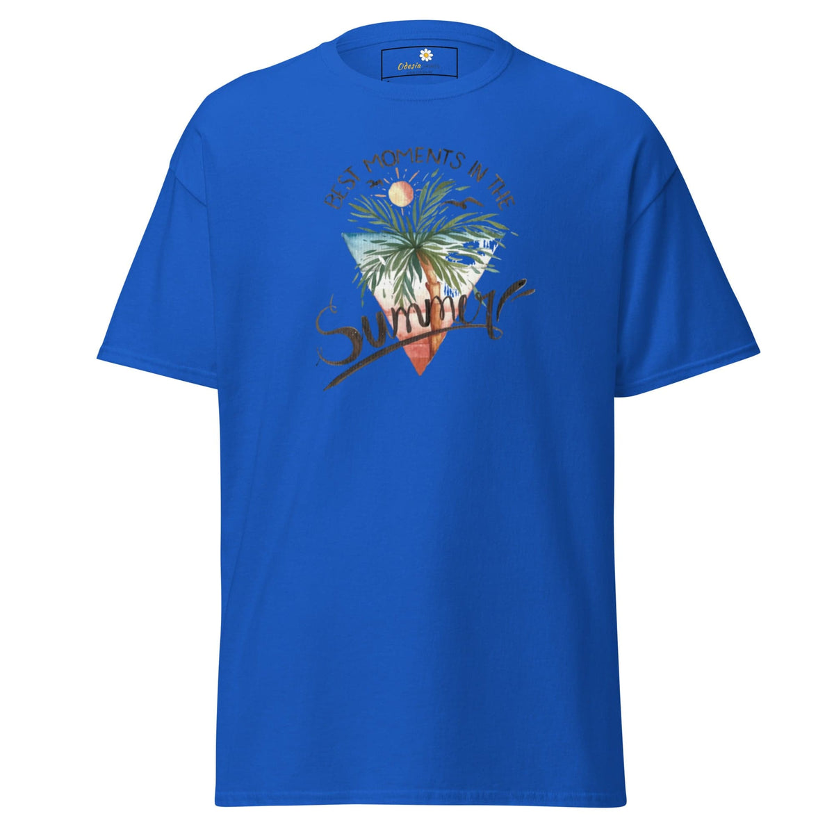 Unisex classic t-shirt - SUMMER SCENE - REGULAR - Royal / S