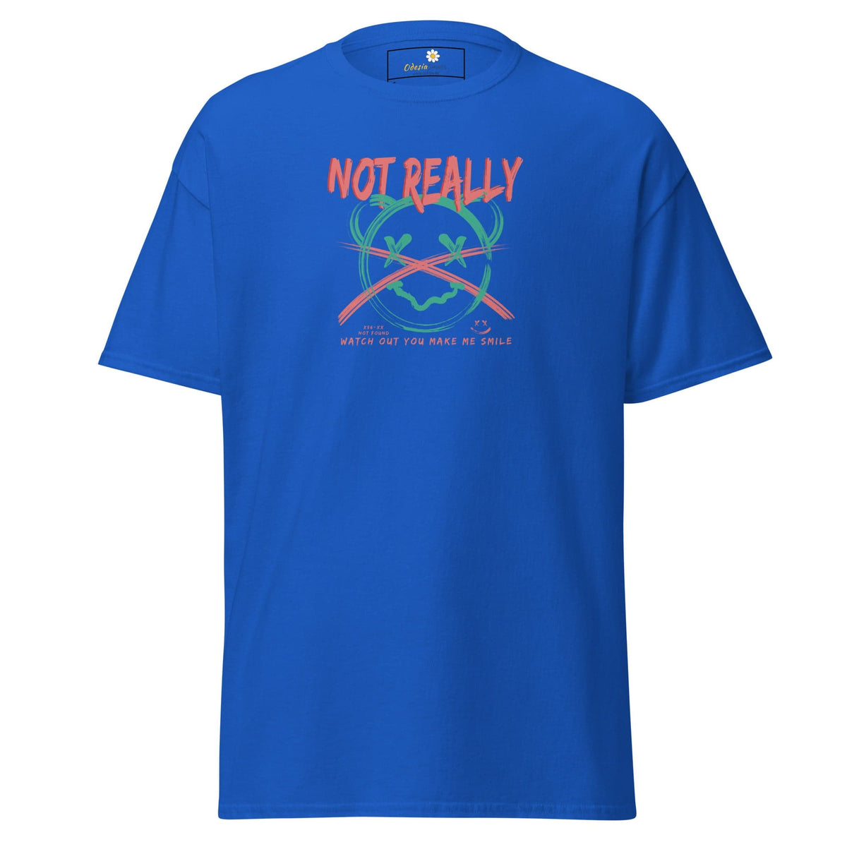 Blue graphic T-shirt displayed in T-SHIRT DESIGN TEE for men and women size S to XL