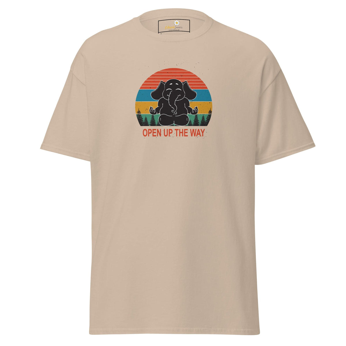 Unisex classic t-shirt - WILDLIFE ELEPHANT SPIRITUAL - REGULAR - Sand / S