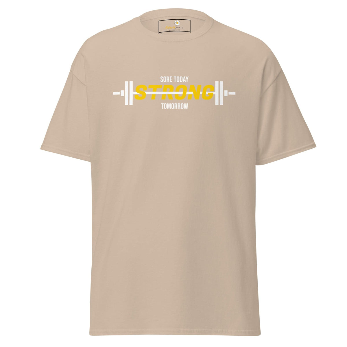 Unisex classic t-shirt - SPORT SORE TODAY - REGULAR - Sand / S