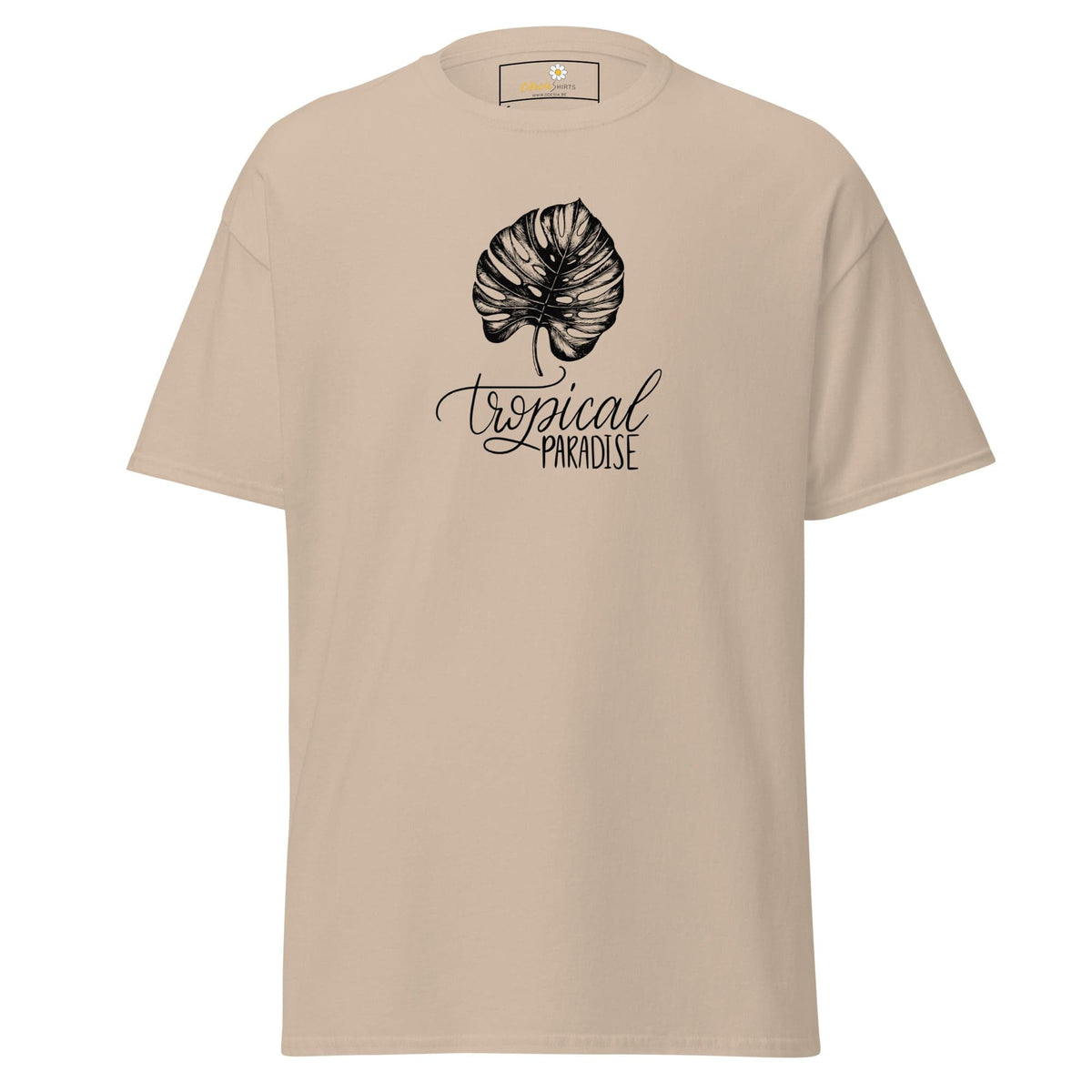 Unisex classic t-shirt - NATURE TROPICAL PARADISE - REGULAR - Sand / S