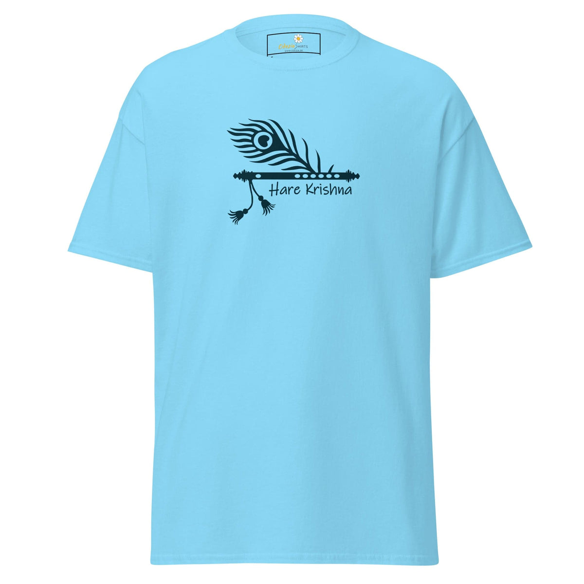 Unisex classic t-shirt - SPIRITUAL HARE KRISHNA - REGULAR - Sky / S