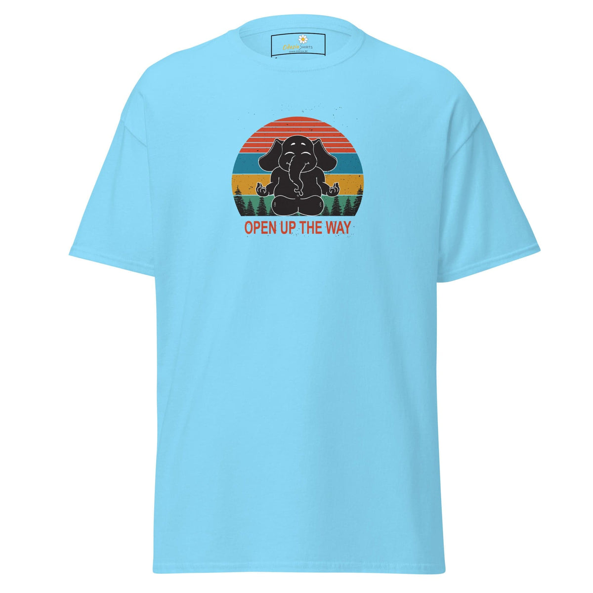 Unisex classic t-shirt - WILDLIFE ELEPHANT SPIRITUAL - REGULAR - Sky / S