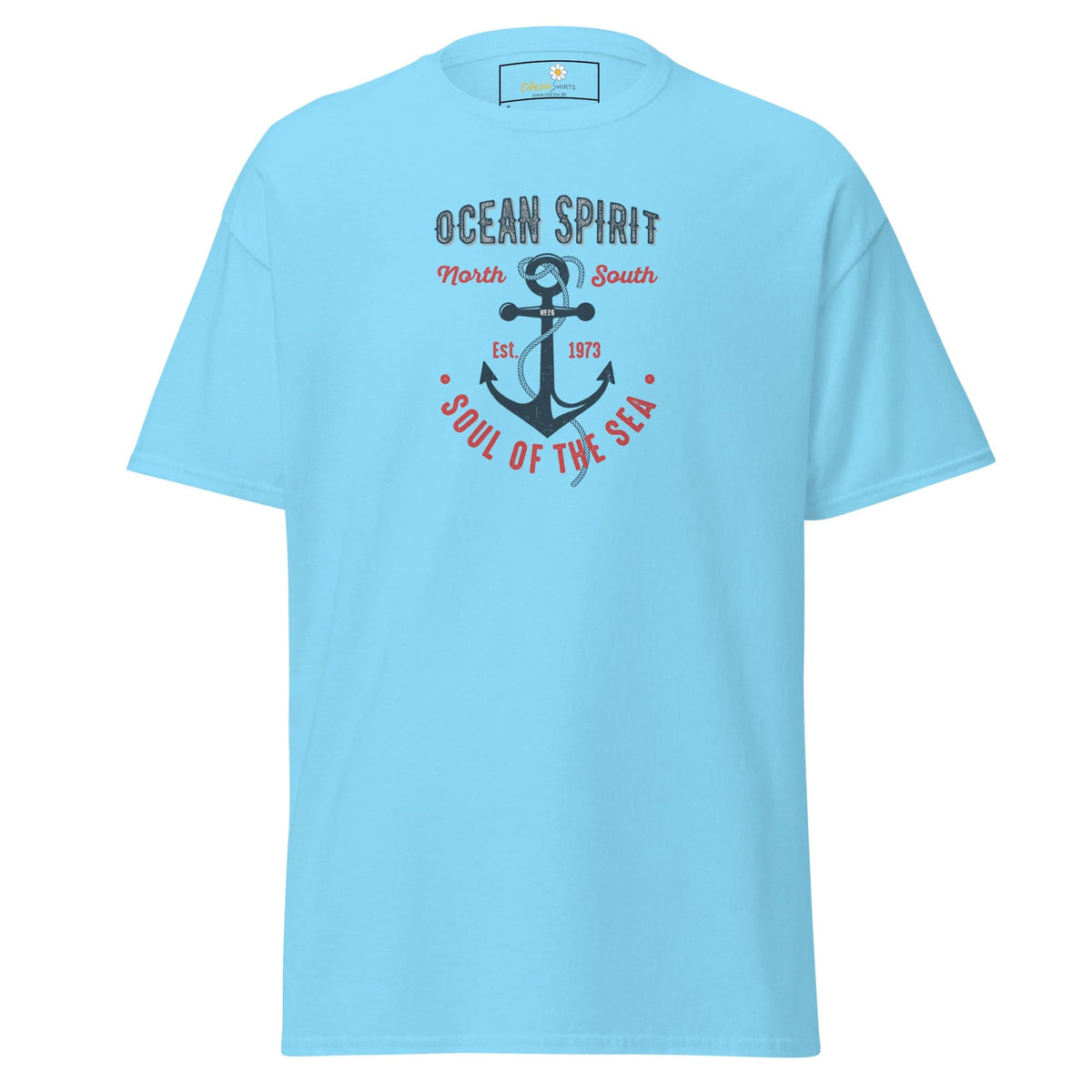 Unisex classic t-shirt - SEALIFE OCEAN SPIRIT SOUL OF SEA - REGULAR - Sky / S