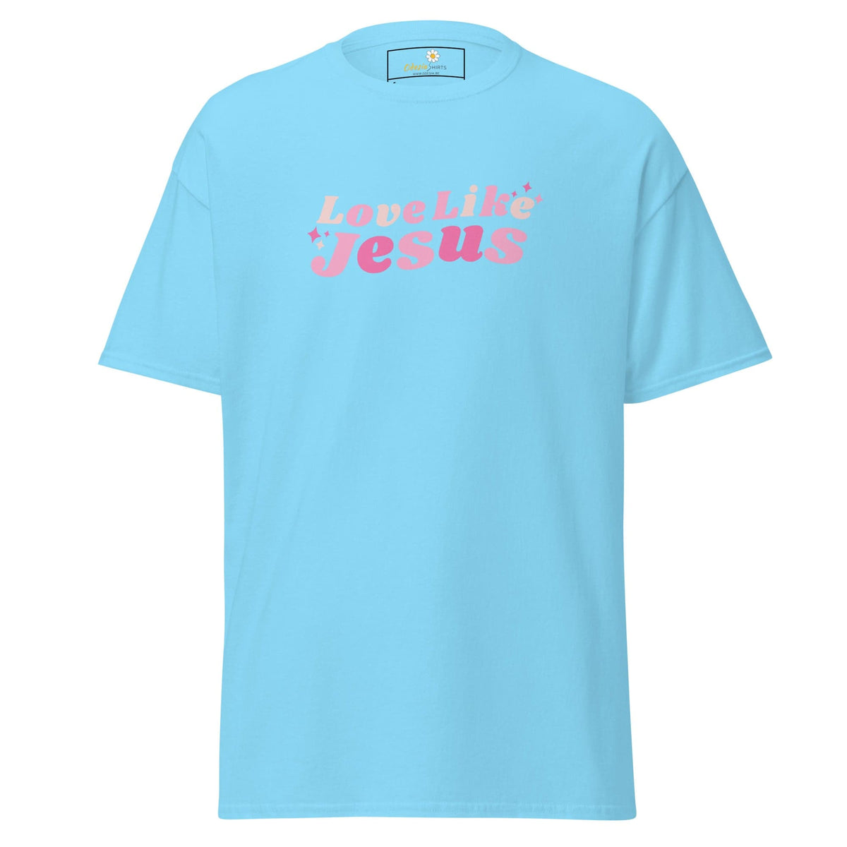 Unisex classic t-shirt - SPIRITUAL LOVE LIKE JESUS - REGULAR - Sky / S