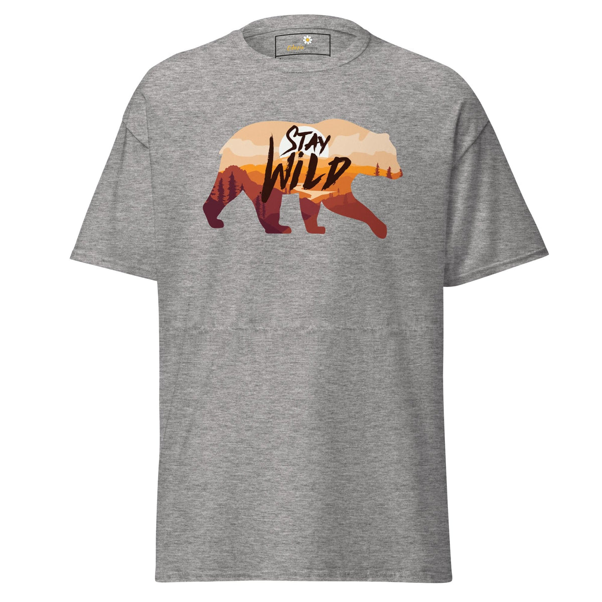 Unisex classic t-shirt - ADVENTURE WILD LIFE STAY WILD - REGULAR - Sport Grey / S