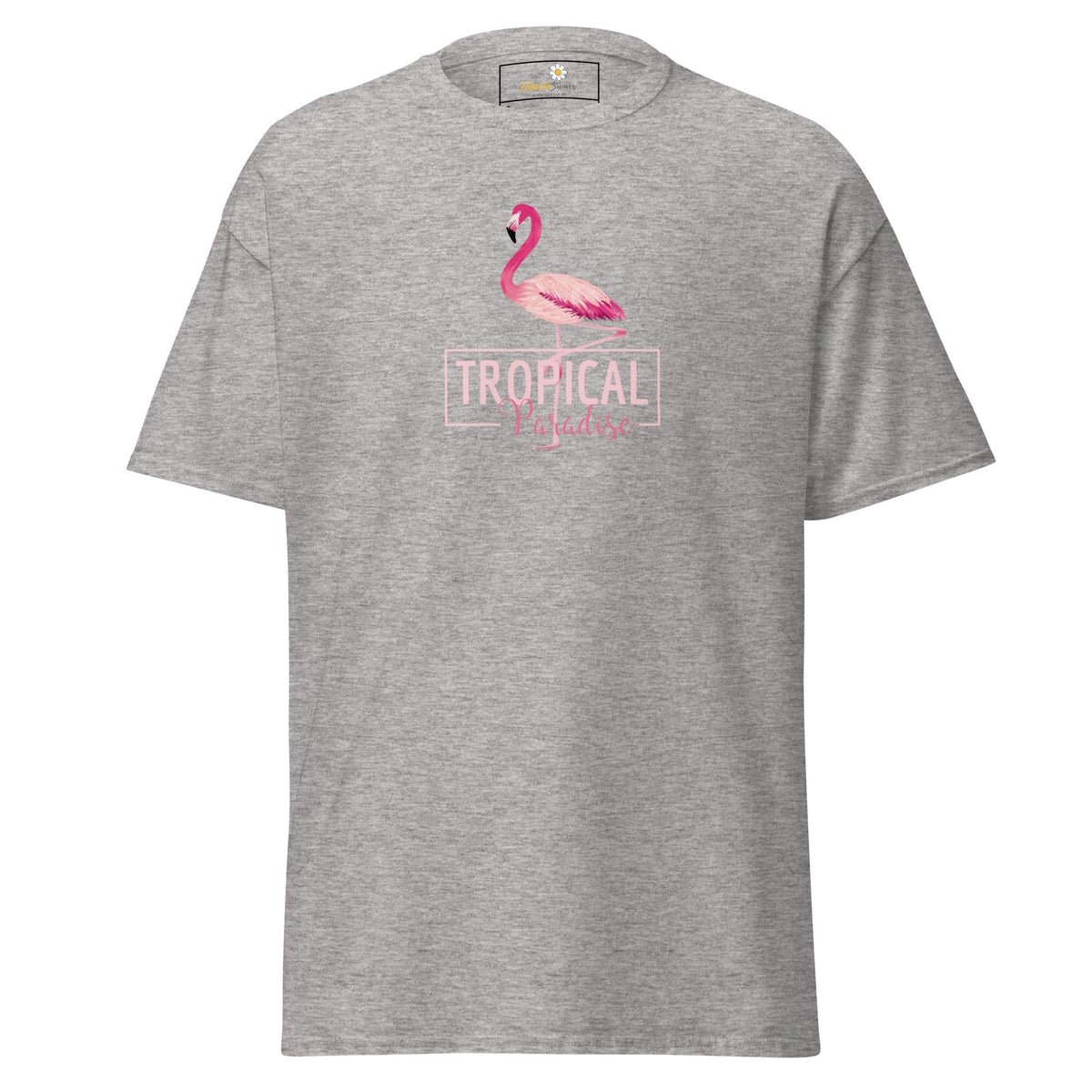 Unisex classic t-shirt - WILD LIFE PARADISE FLAMINGO - REGULAR - Sport Grey / S