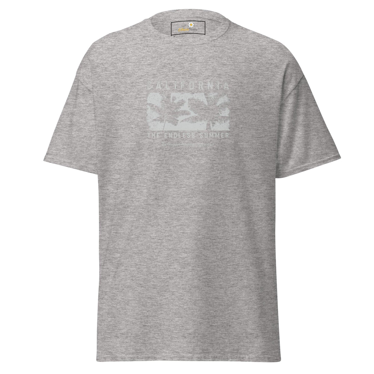 Unisex classic t-shirt - SUMMER CALIFORNIA TREES - REGULAR - Sport Grey / S