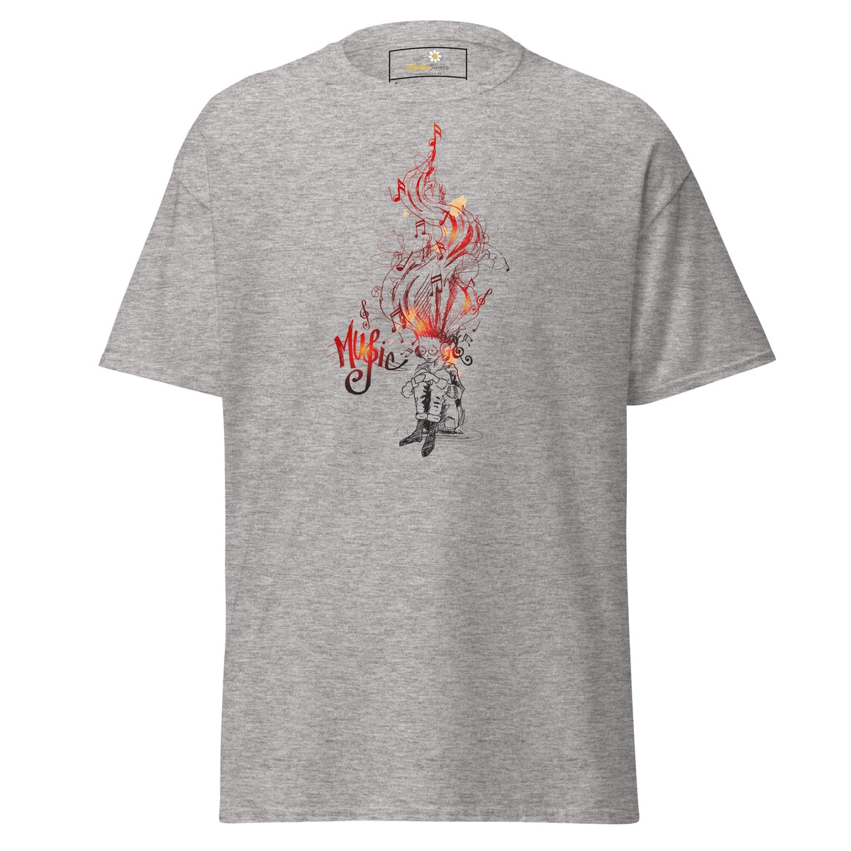 Unisex classic t-shirt - MUSIC GUY THOUGHTS - REGULAR - Sport Grey / S