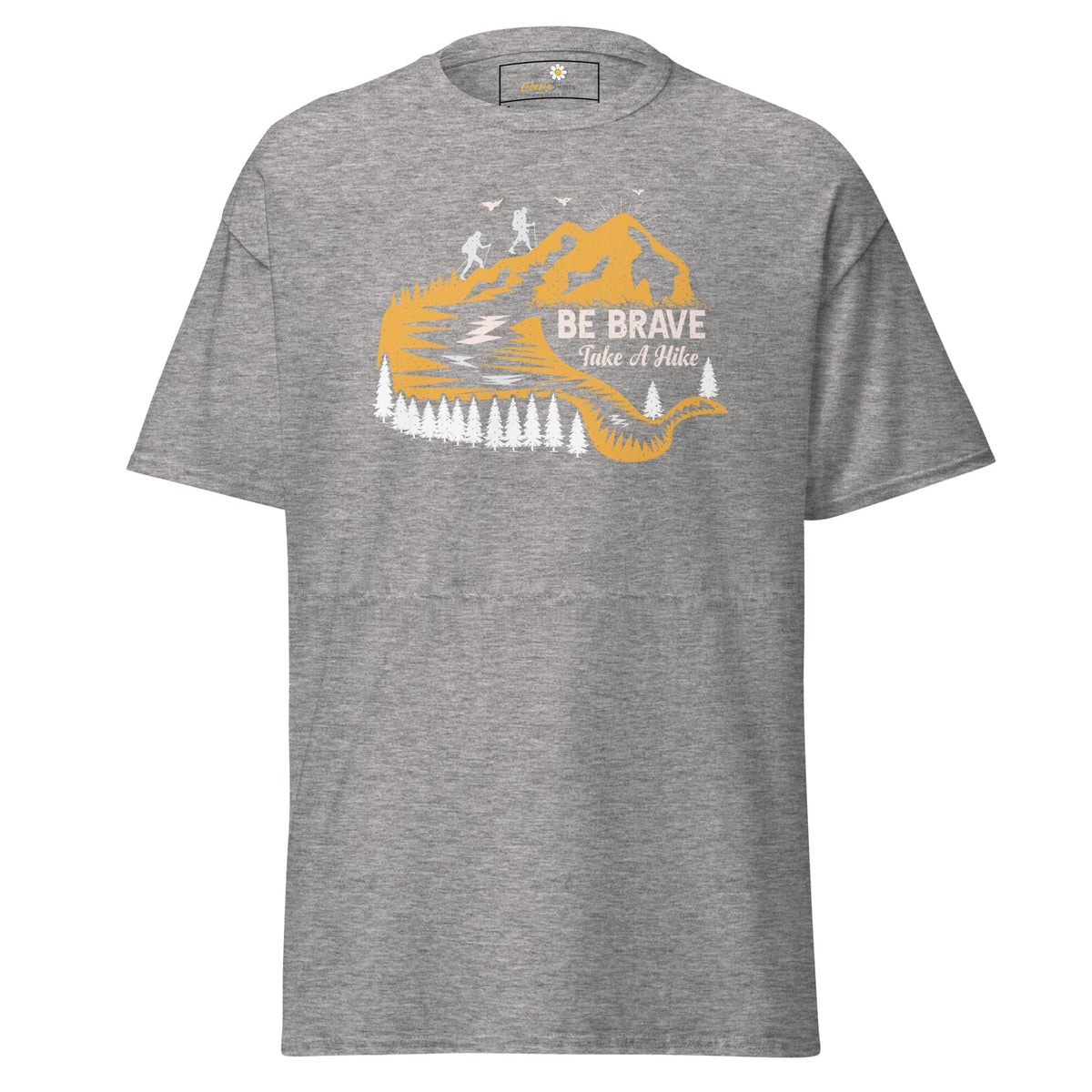 Unisex classic t-shirt - ADVENTURE BE BRAVE WANDER - REGULAR - Sport Grey / S