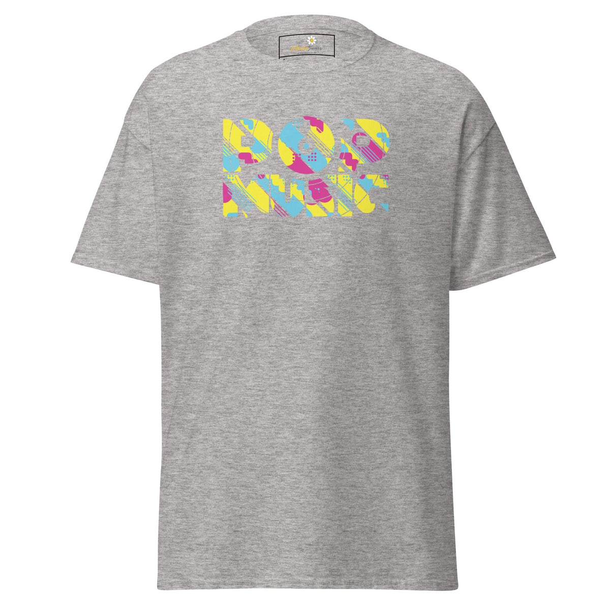 Unisex classic t-shirt - MUSIC POP VINTAGE - REGULAR - Sport Grey / S