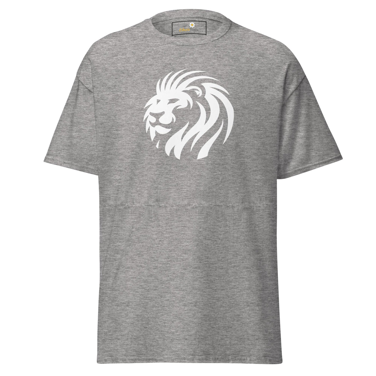 Unisex classic t-shirt - WILD LIFE LION HEAD CIRCLE - REGULAR - Sport Grey / S
