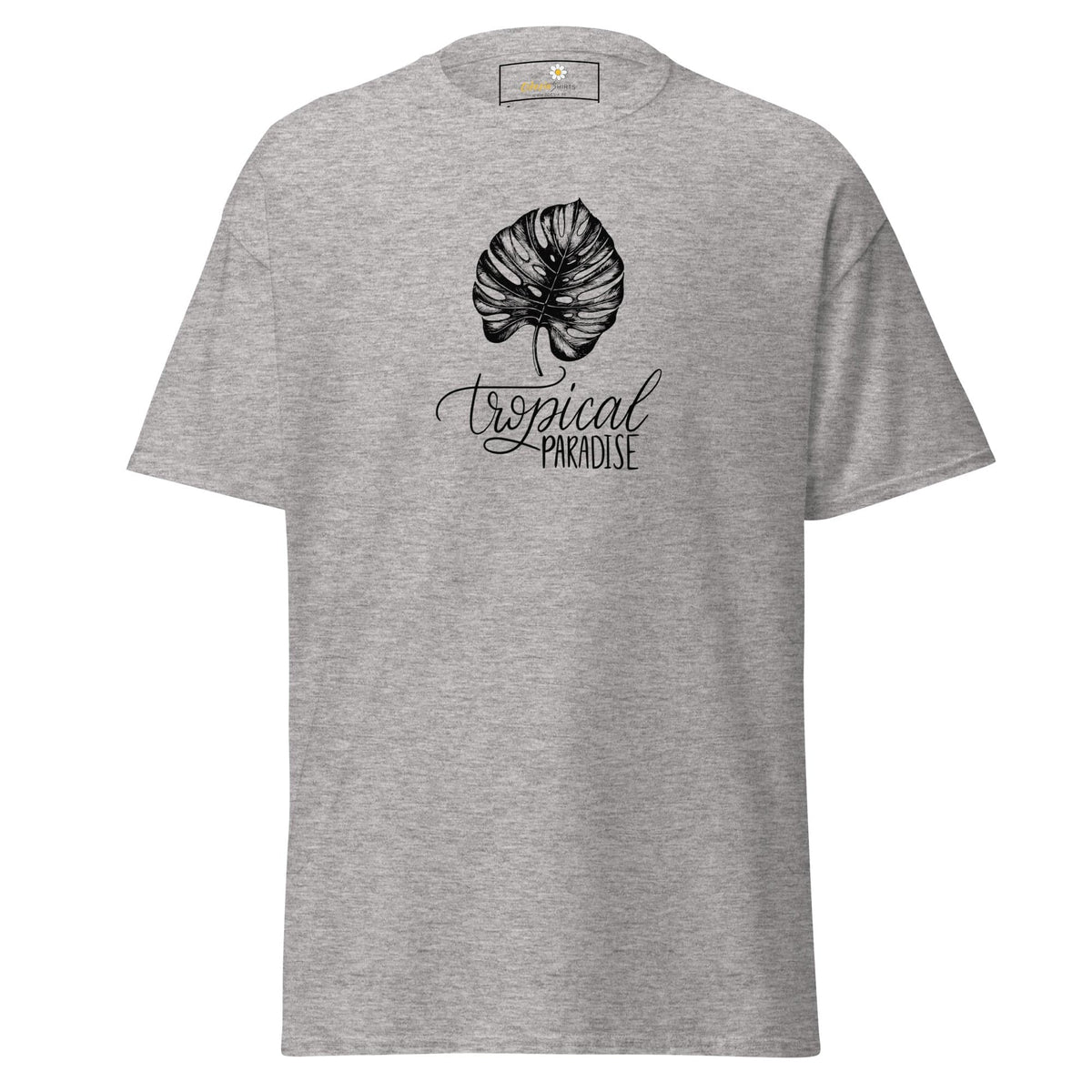 Unisex classic t-shirt - NATURE TROPICAL PARADISE - REGULAR - Sport Grey / S
