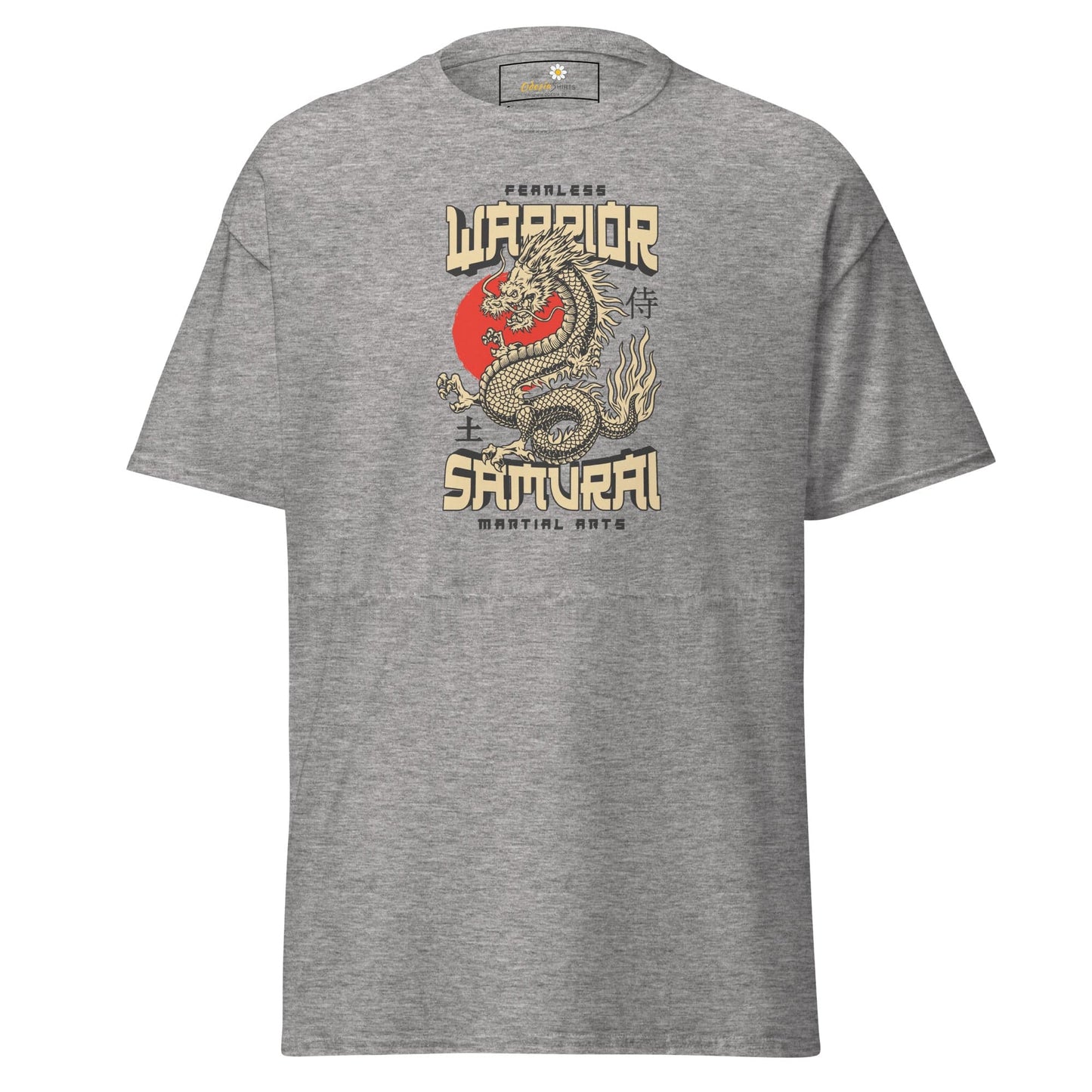 Unisex classic t-shirt - MYSTIC FEARLESS DRAGON - REGULAR - Sport Grey / S