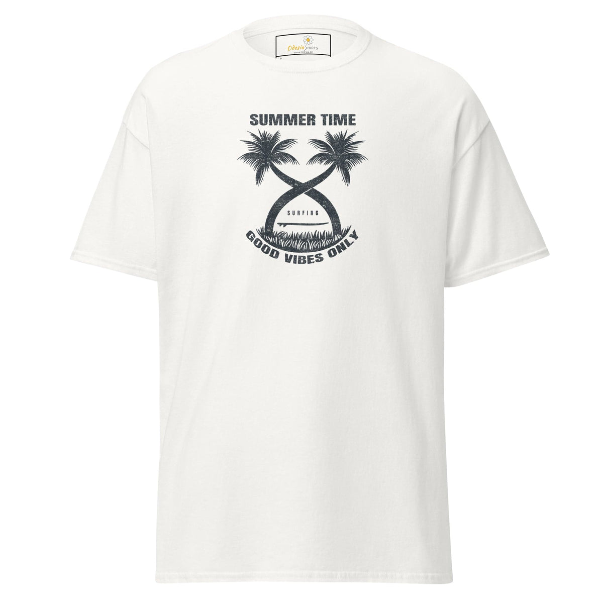 Unisex classic t-shirt - SUMMER PARADISE TREES - REGULAR - White / S