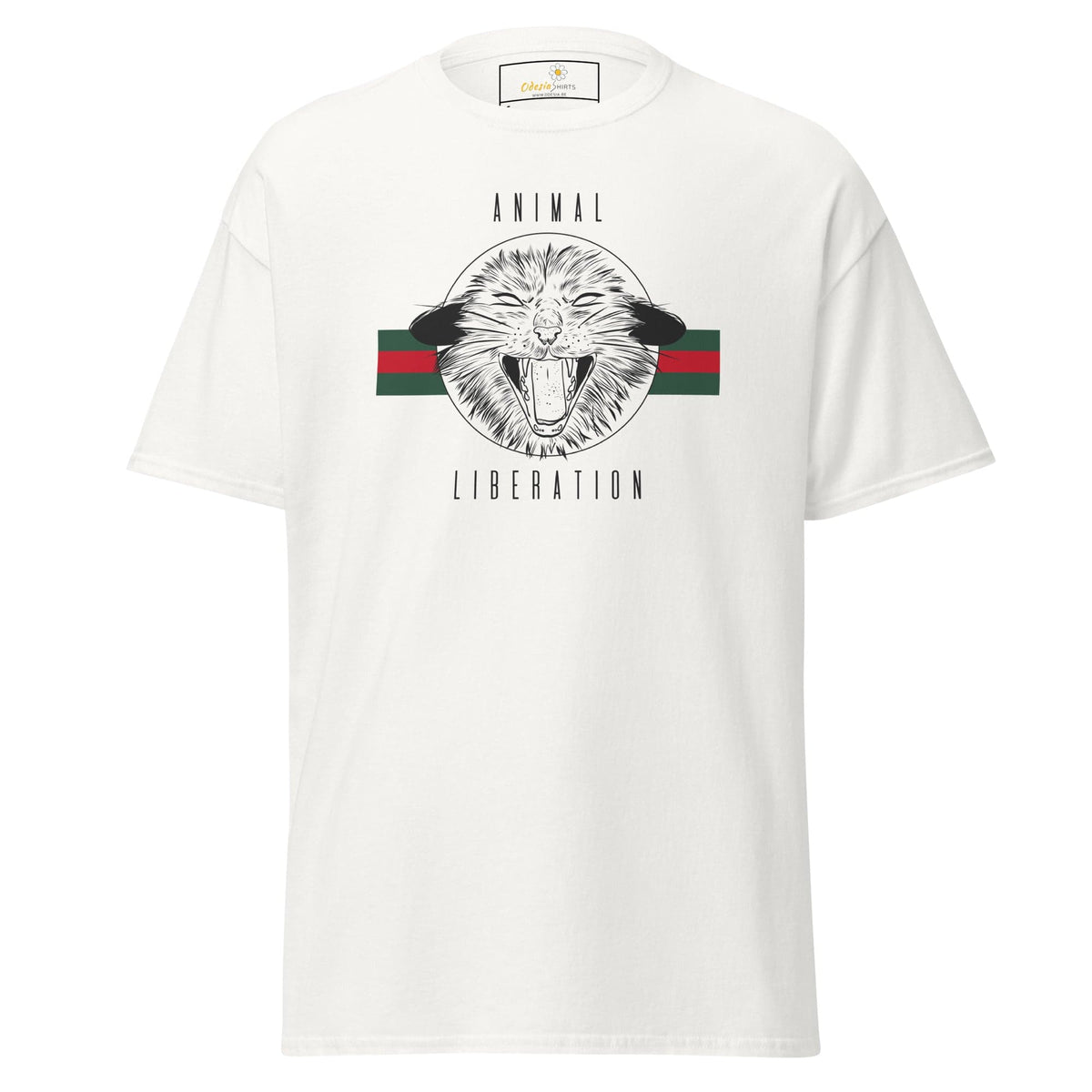 Unisex classic t-shirt - VEGAN ANIMAL LIBERATION - REGULAR - White / S