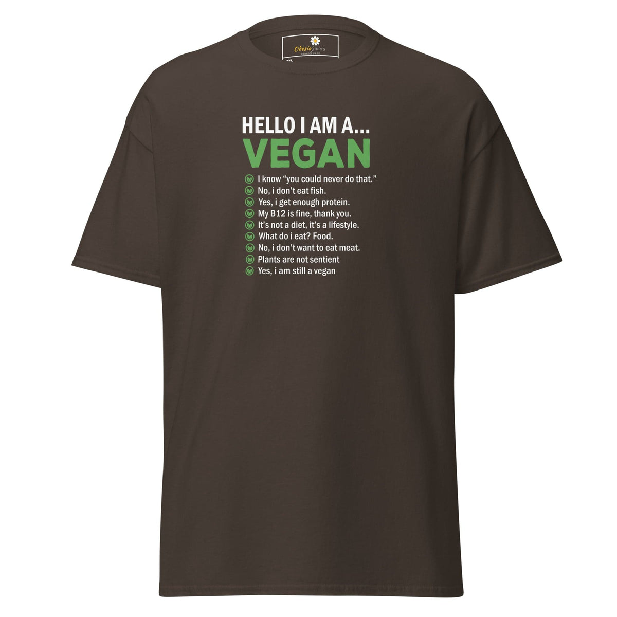 T-shirt Design Tee • Men / Women • [2xl-5xl] - Dark Chocolate / 2xl