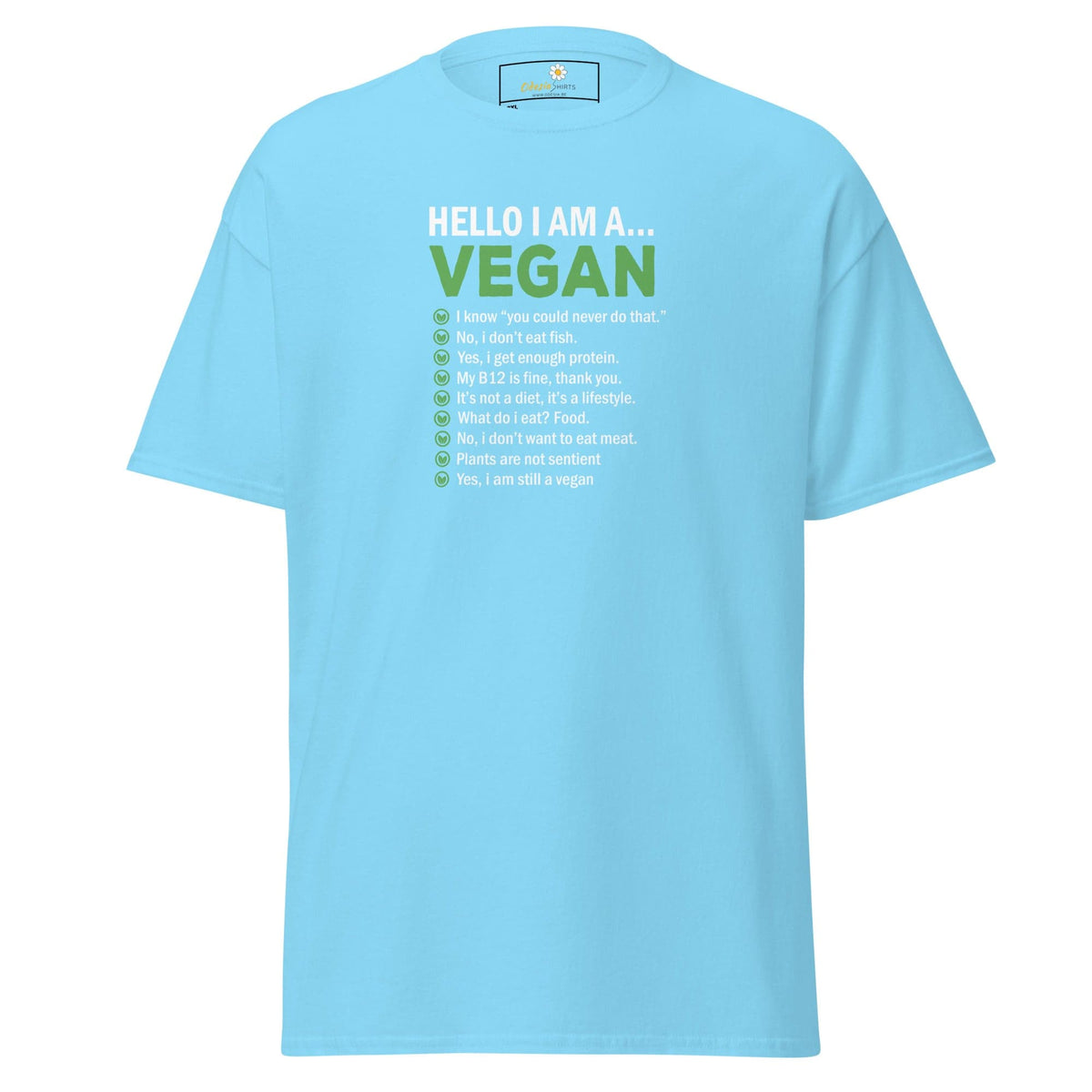 T-shirt Design Tee • Men / Women • [2xl-5xl] - Sky / 2xl